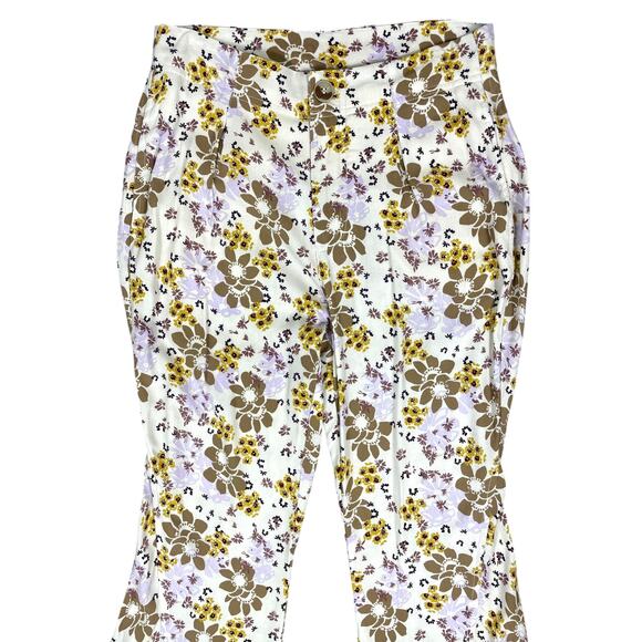 Free People Can't Take My Eyes Off Of You Floral Flare Pant Tea Combo XS Boho - Picture 6 of 11